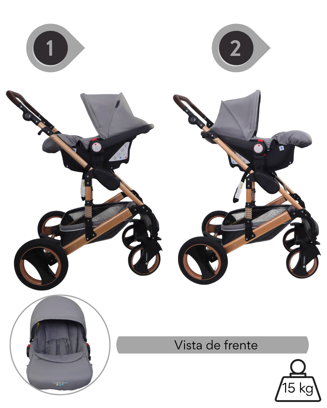Carriola Confety Gubi JST814-GU