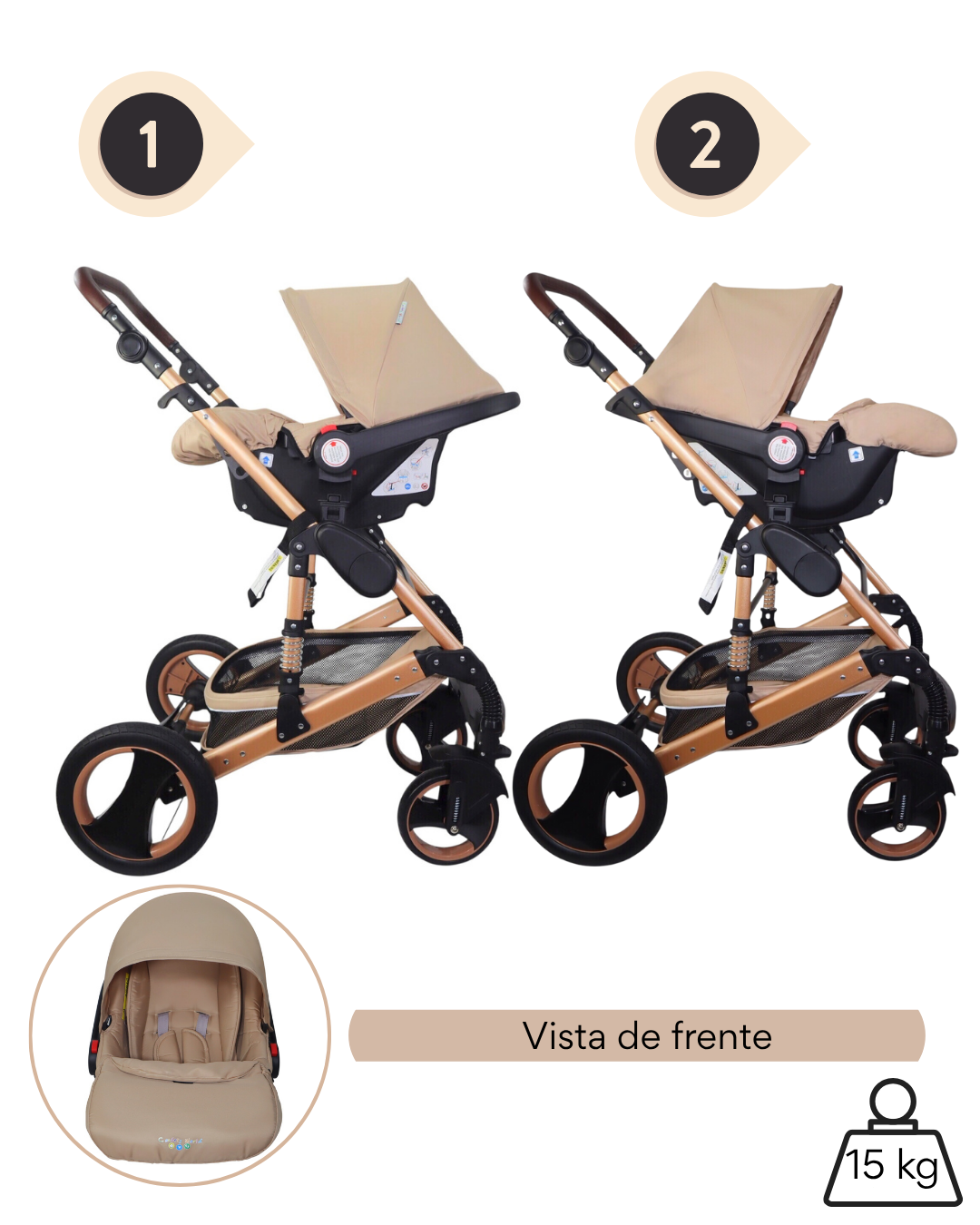 Carriola Confety Gubi JST814-GU