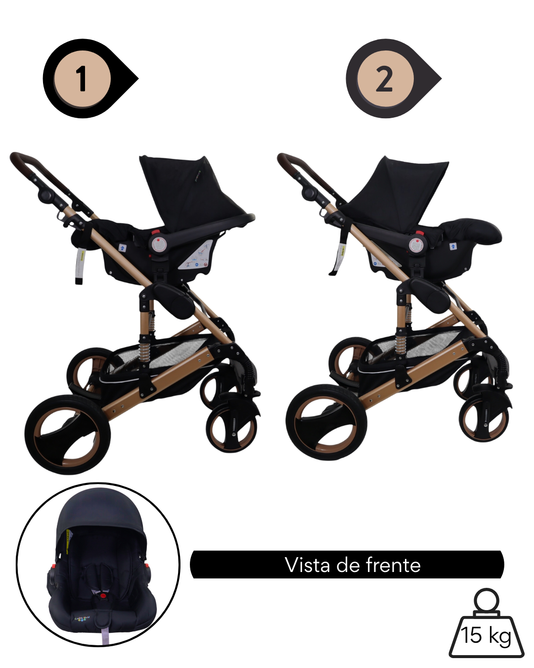 Carriola Confety Gubi JST814-GU