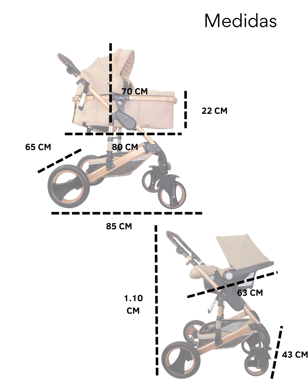 Carriola Confety Gubi JST814-GU