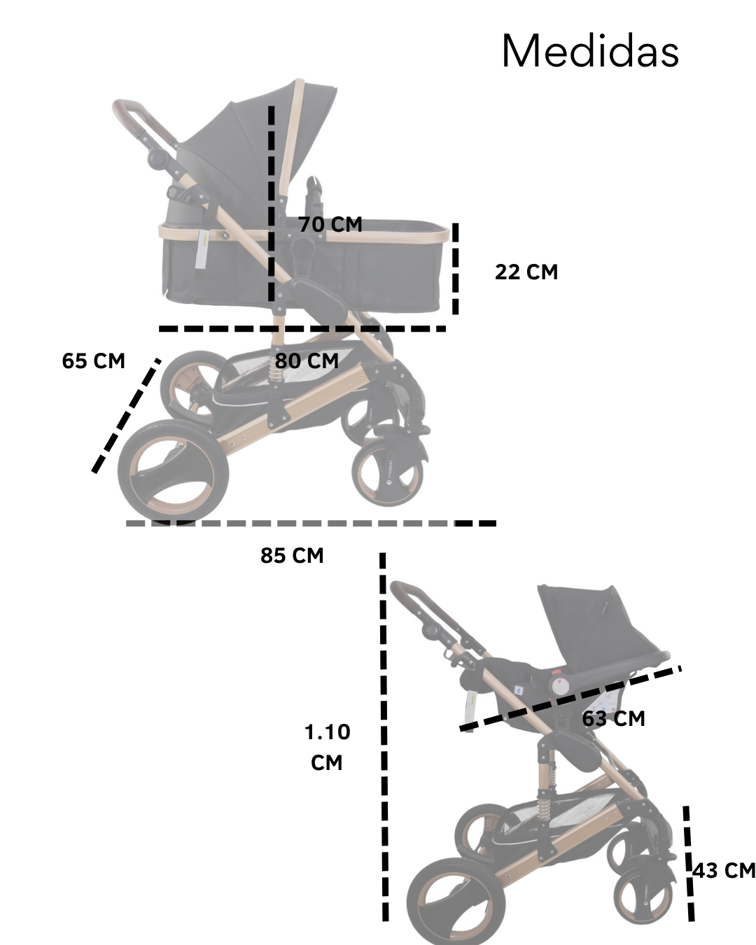Carriola Confety Gubi JST814-GU