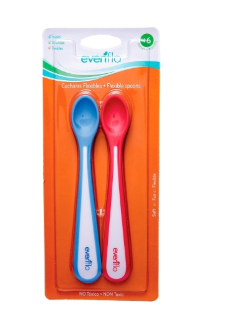 Set cuchara 2pzas flexible 6m evenflo 1 pz 7954