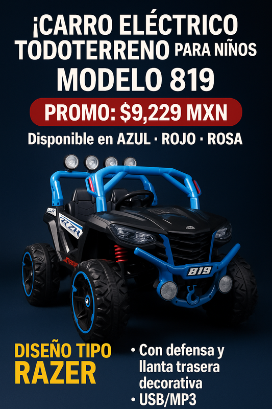 Carro Eléctrico Confety 819