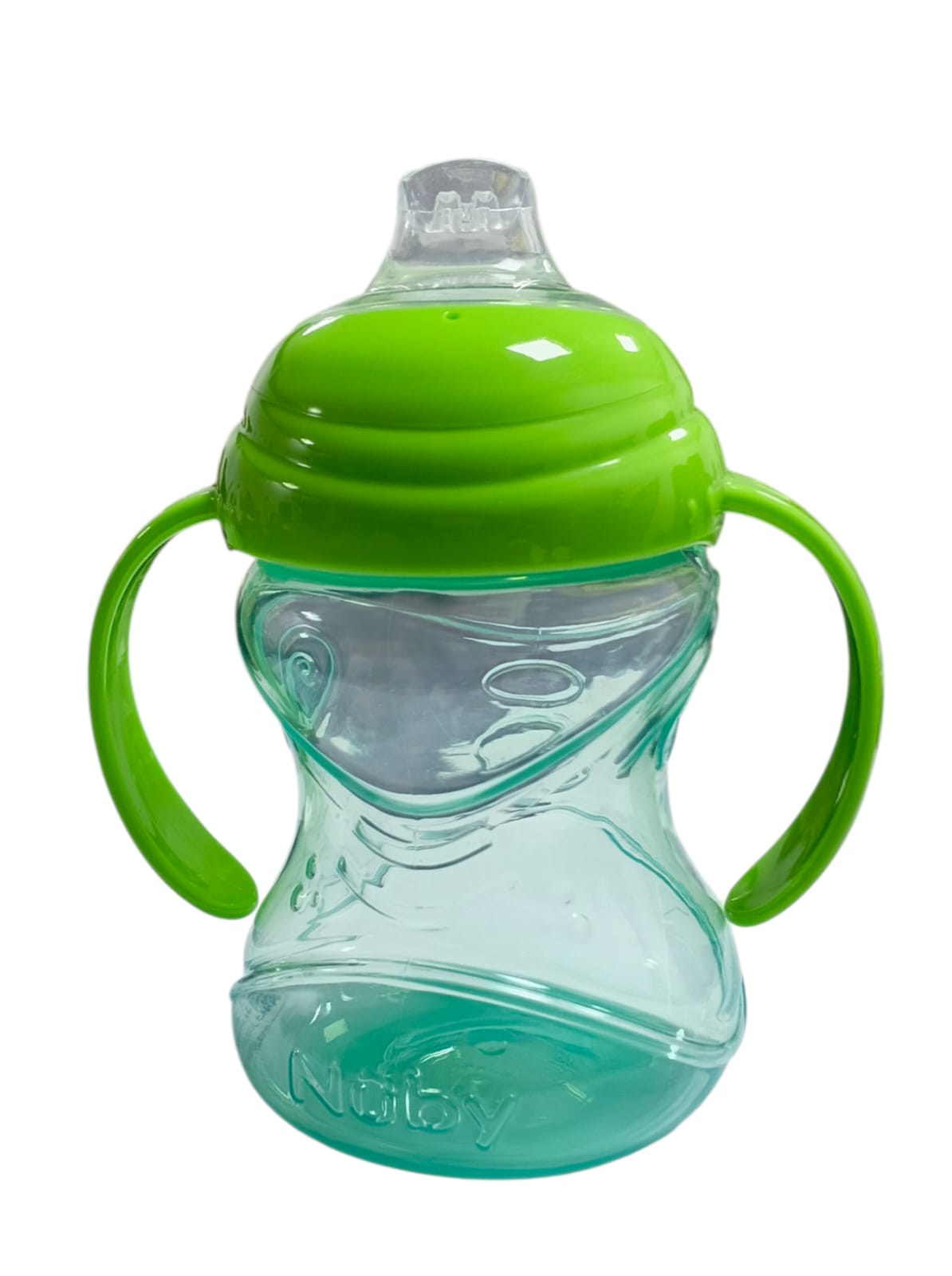 Taza antiderrames NUBY spill con asas boquilla suave 7oz