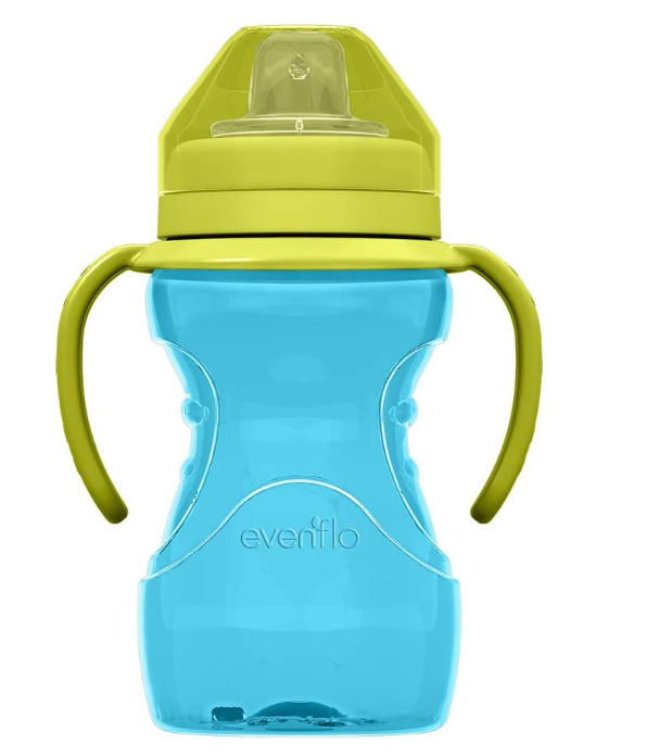 Evenflo Taza Entrenadora Básica Antiderrames, Boquilla Suave de Silicón, 300ml, Libre de BPA, 1 Pieza 6582