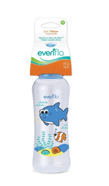 Biberon 8 oz decorado acuario evenflo 1 pz  7230
