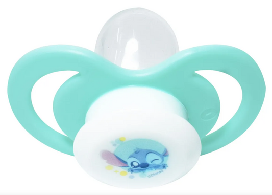 Chupón Ortodóntico De Silicón Para Bebé Stitch Disney Color Aqua Período De Edad 3m F438